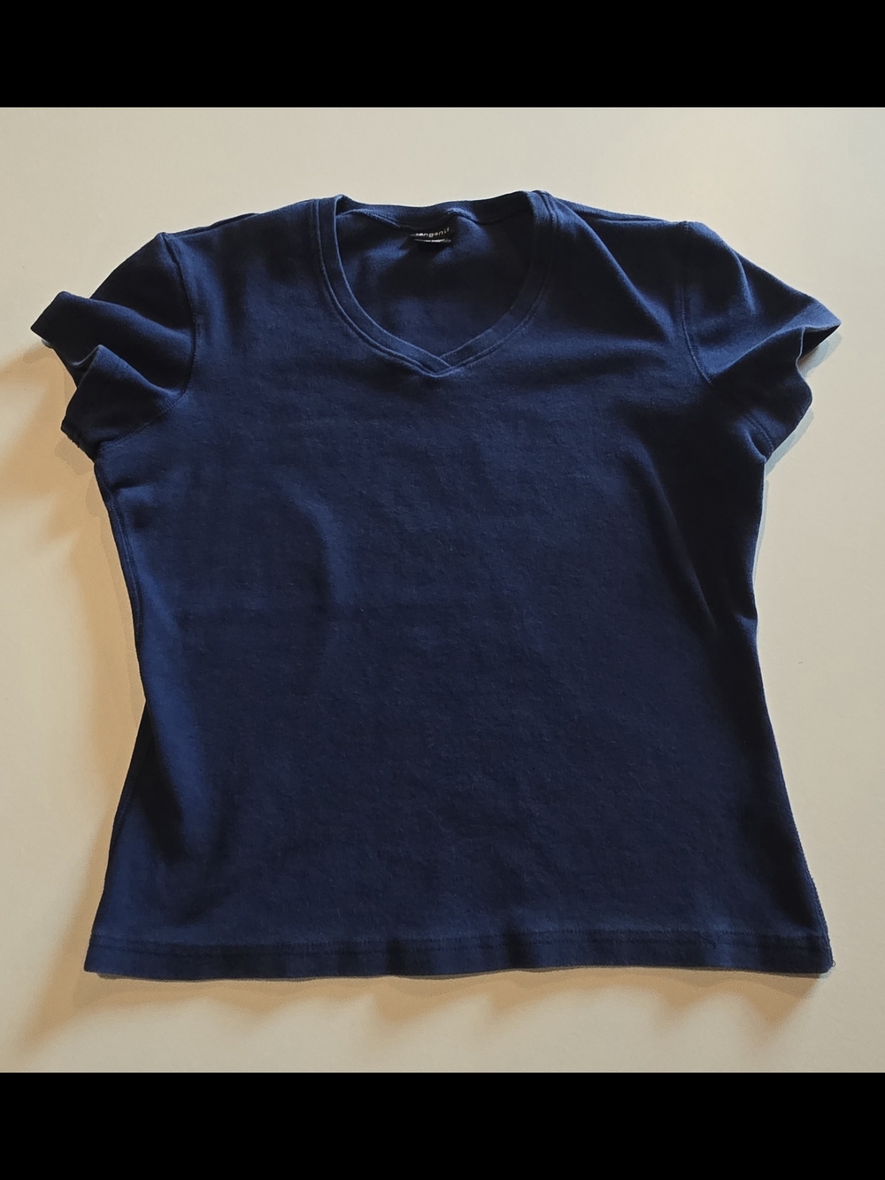 Classic Women's V-Neck Tee in Navy